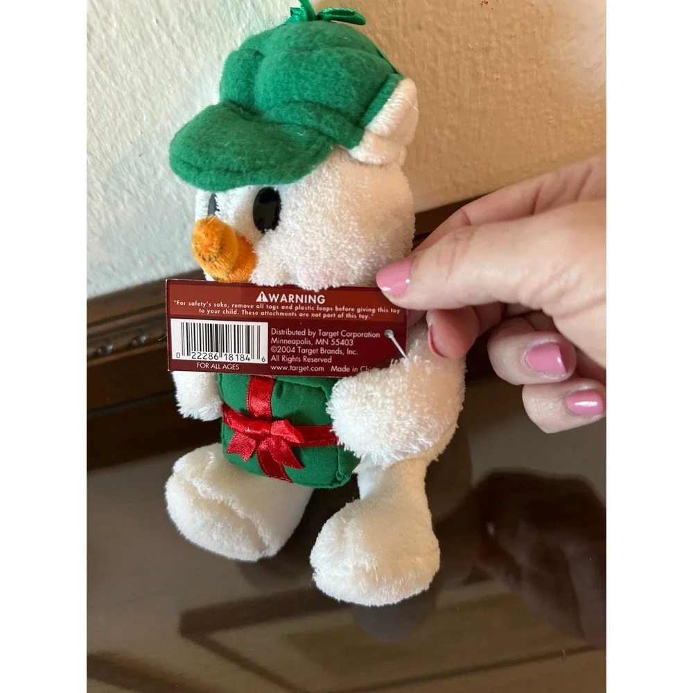 Snowman w/ Gift Plush Winter Snowman Target Exclusive 2004‎ Soft Toy
